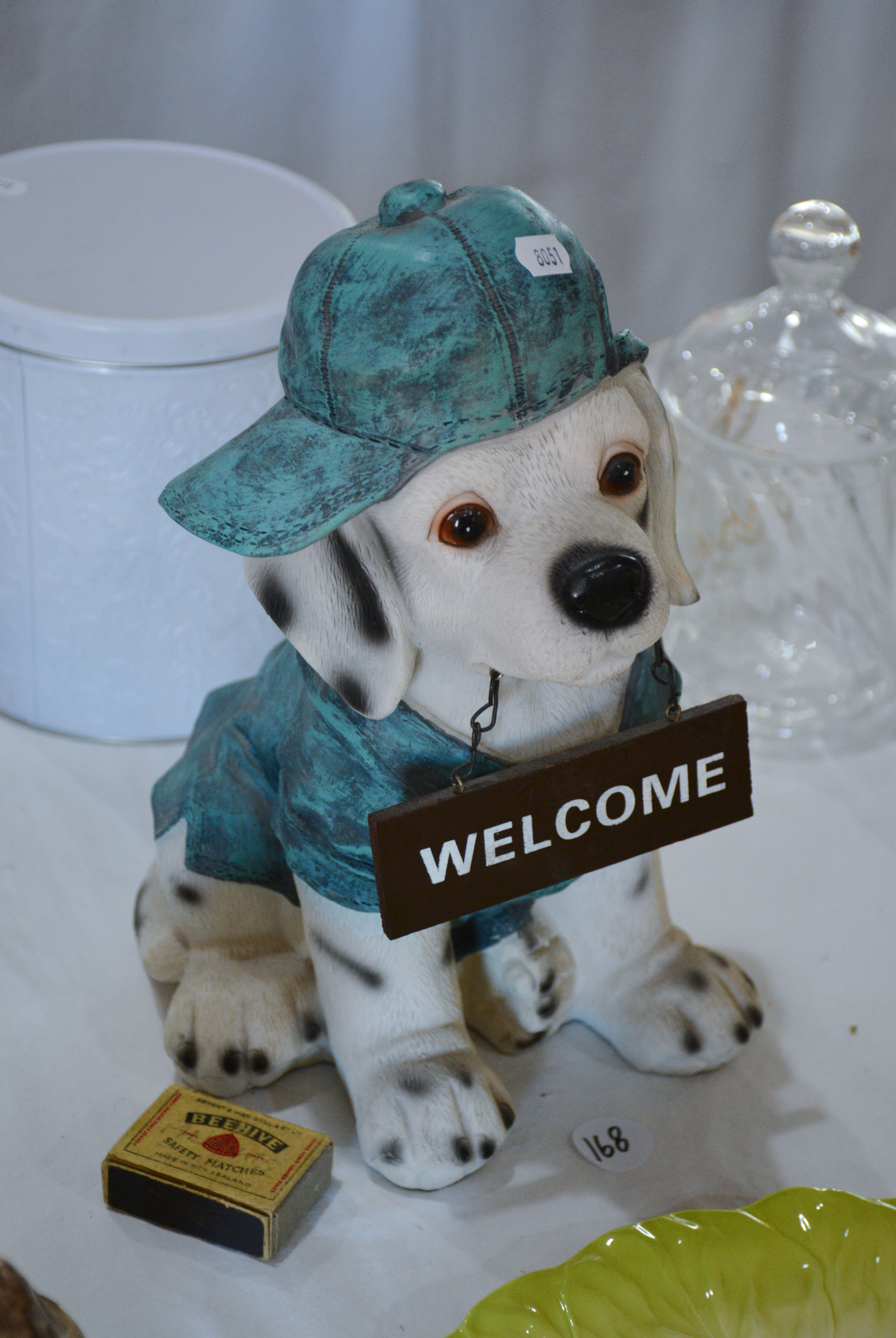 Puppy 'Welcome' Ornament — NZ auction result