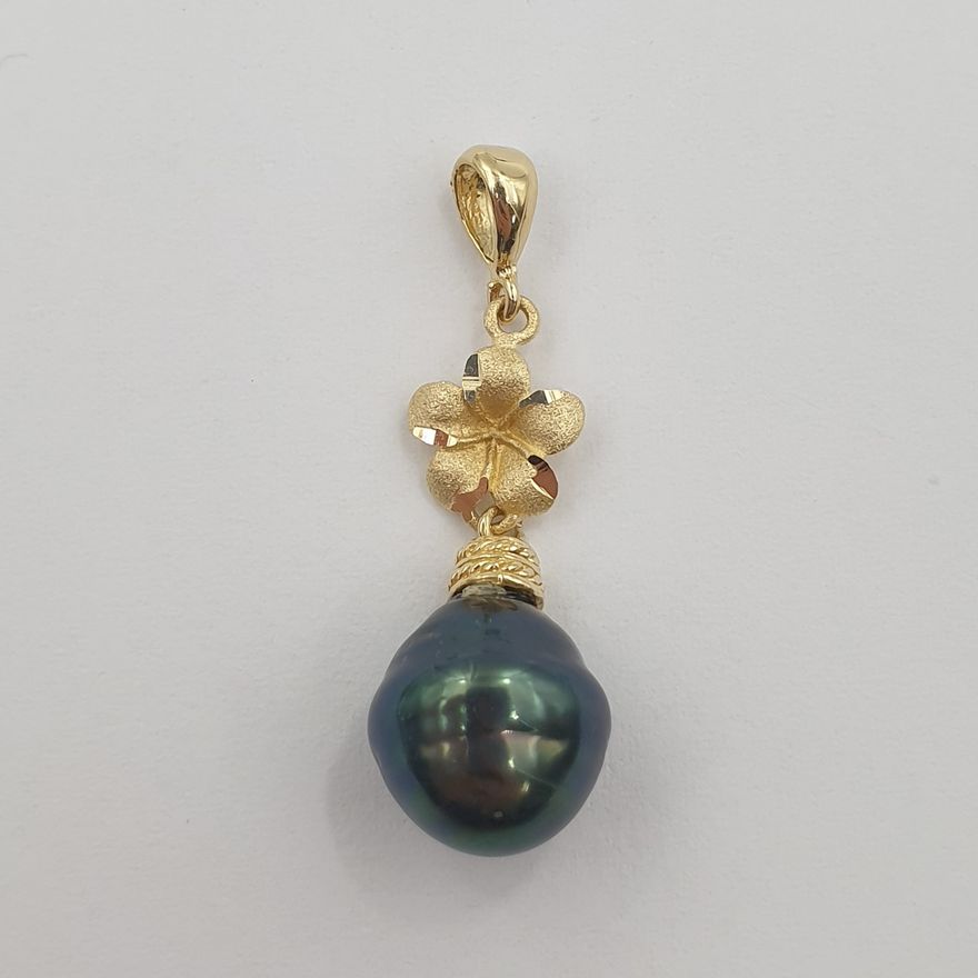 14ct Y/G Pearl Pendant