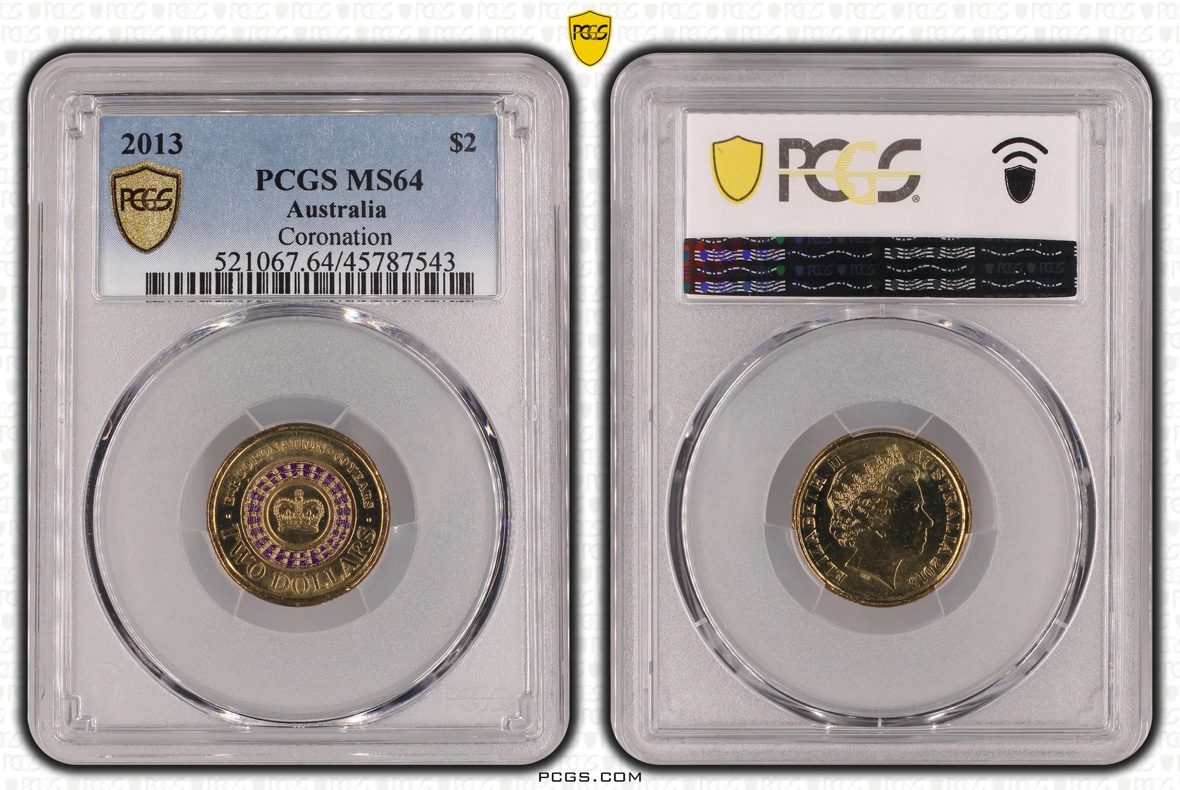 Coronation, Two Dollar, 2013, PCGS MS64