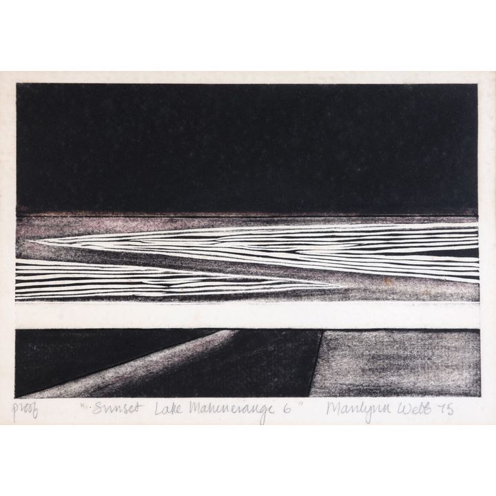 Marilyn Webb 'Sunset Lake Mahinerangi 6'