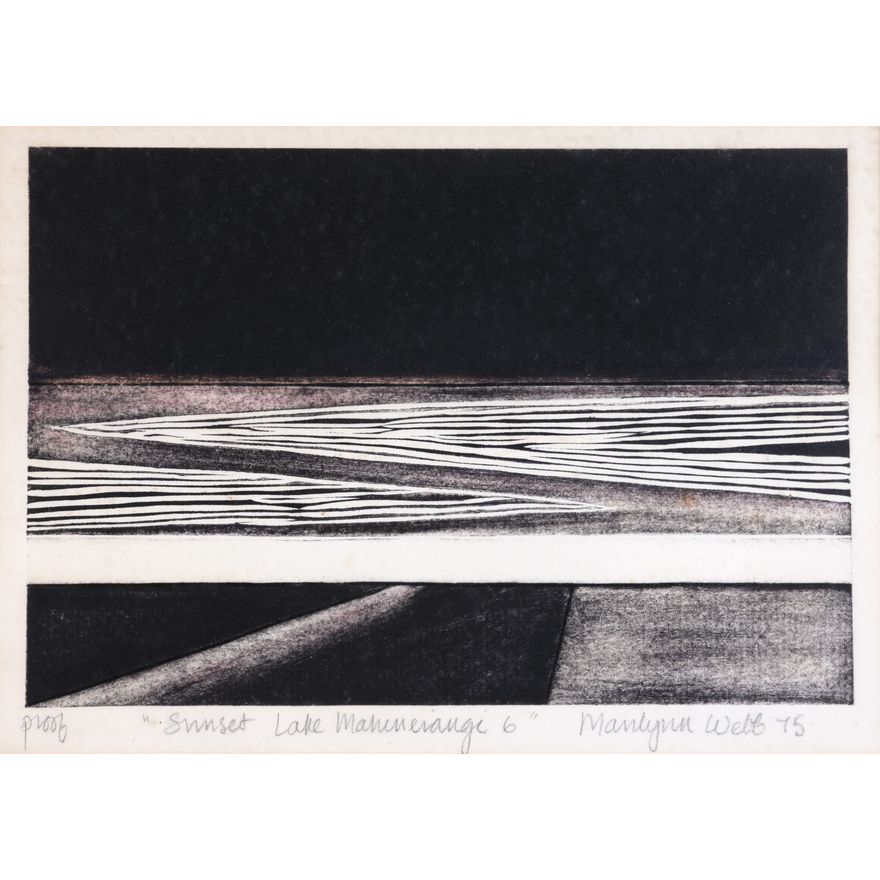 Marilyn Webb 'Sunset Lake Mahinerangi 6'