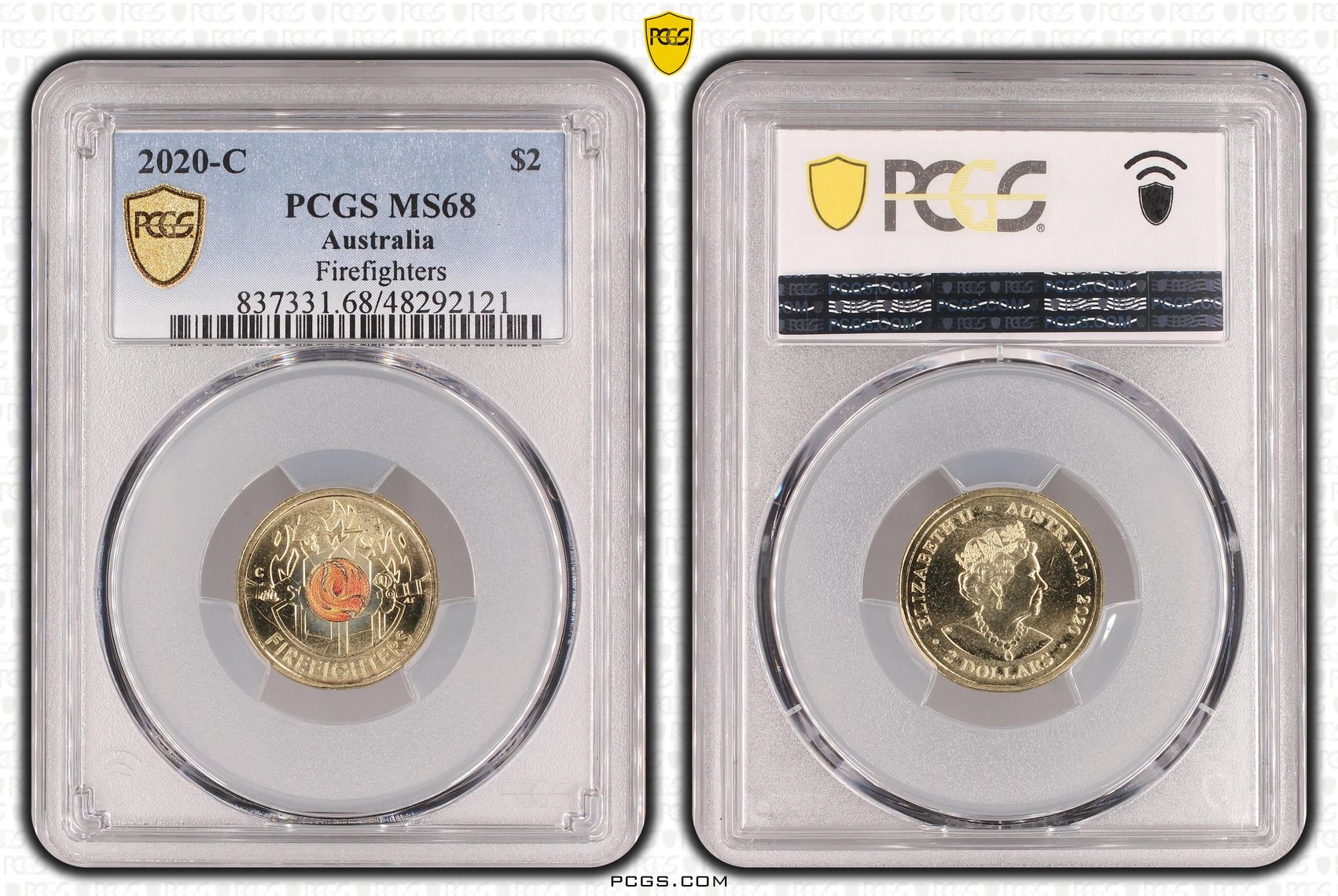 Firefighters Colorized, Two Dollar, 2020-C, PCGS MS68