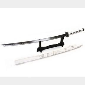 JAPANESE KATANA SINGLE TRADITIONALLY HAND FORGED CARBON STEEL BLADE (WHITE) - 51230/5743