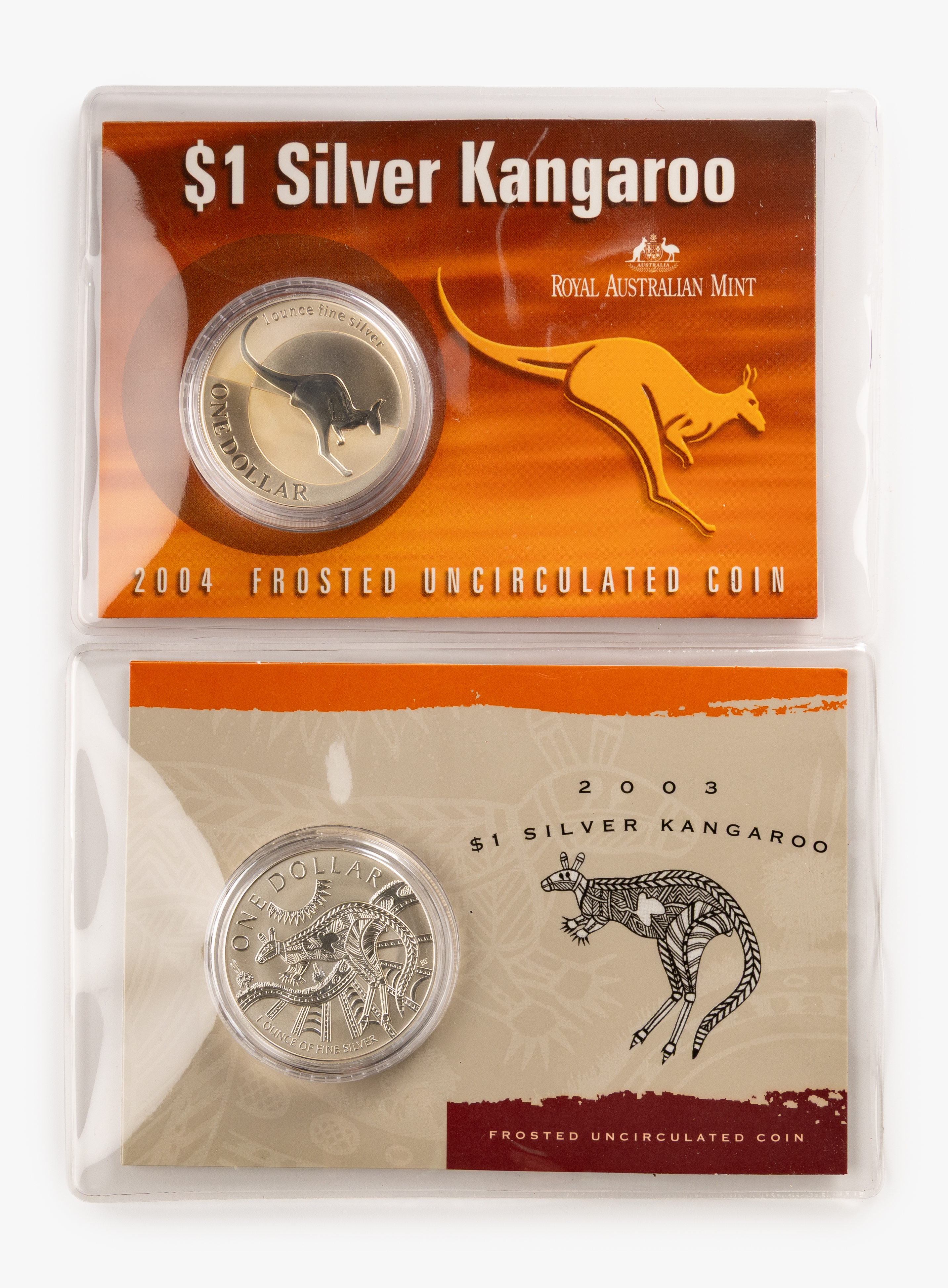 468 · Elizabeth II, RAM - Silver Kangaroo, One Dollar, 2003 - 2004,  UNC