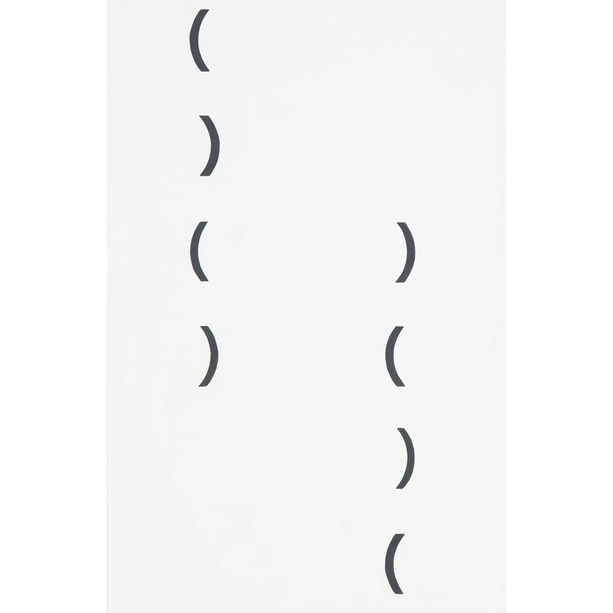 Stanisław Dróżdż | Bez tytułu (sytuacje nawiasy), 1971