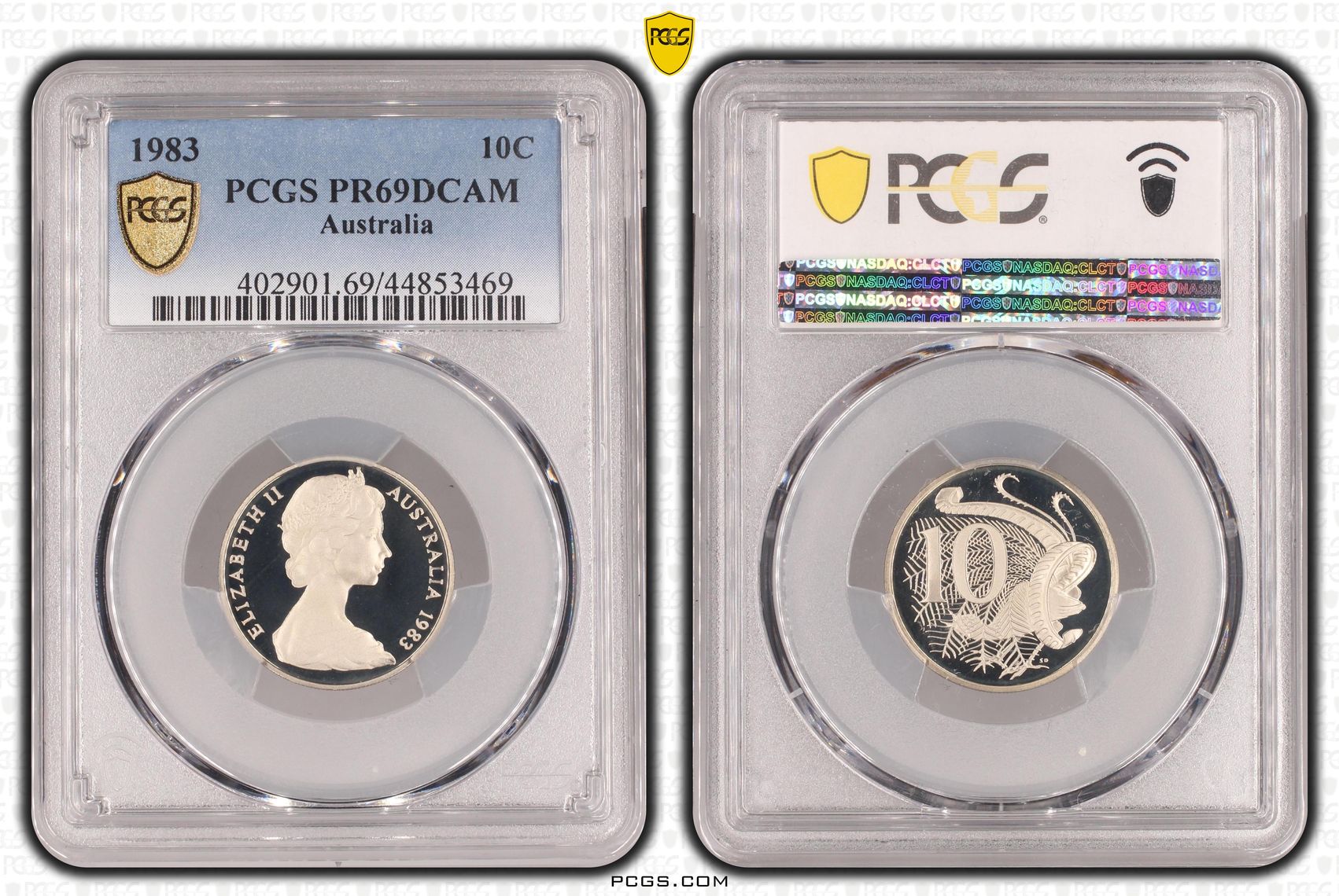 Ten Cent, 1983, Pcgs Pr69dcam