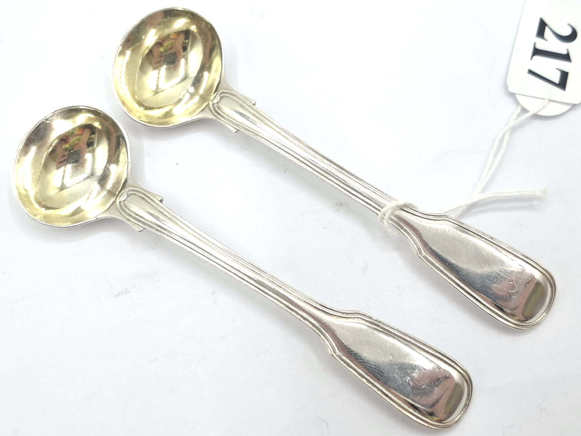 217 · STERLING SILVER SALT SPOONS