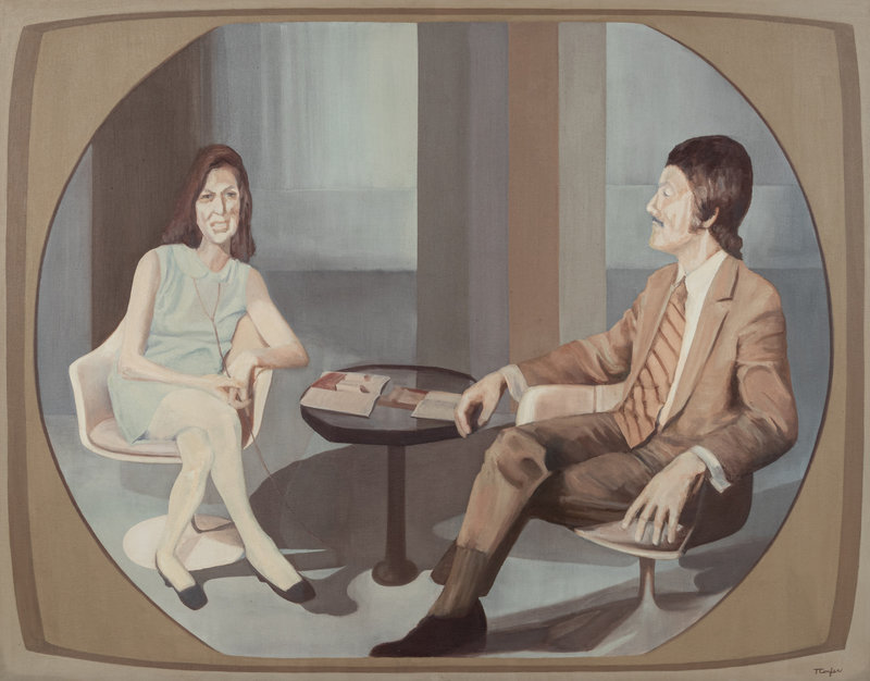 Thelma Confer
(American, 1924-2013)
The Tube (Portrait of Bezie Droege and Jerome Sikorksi), 1971