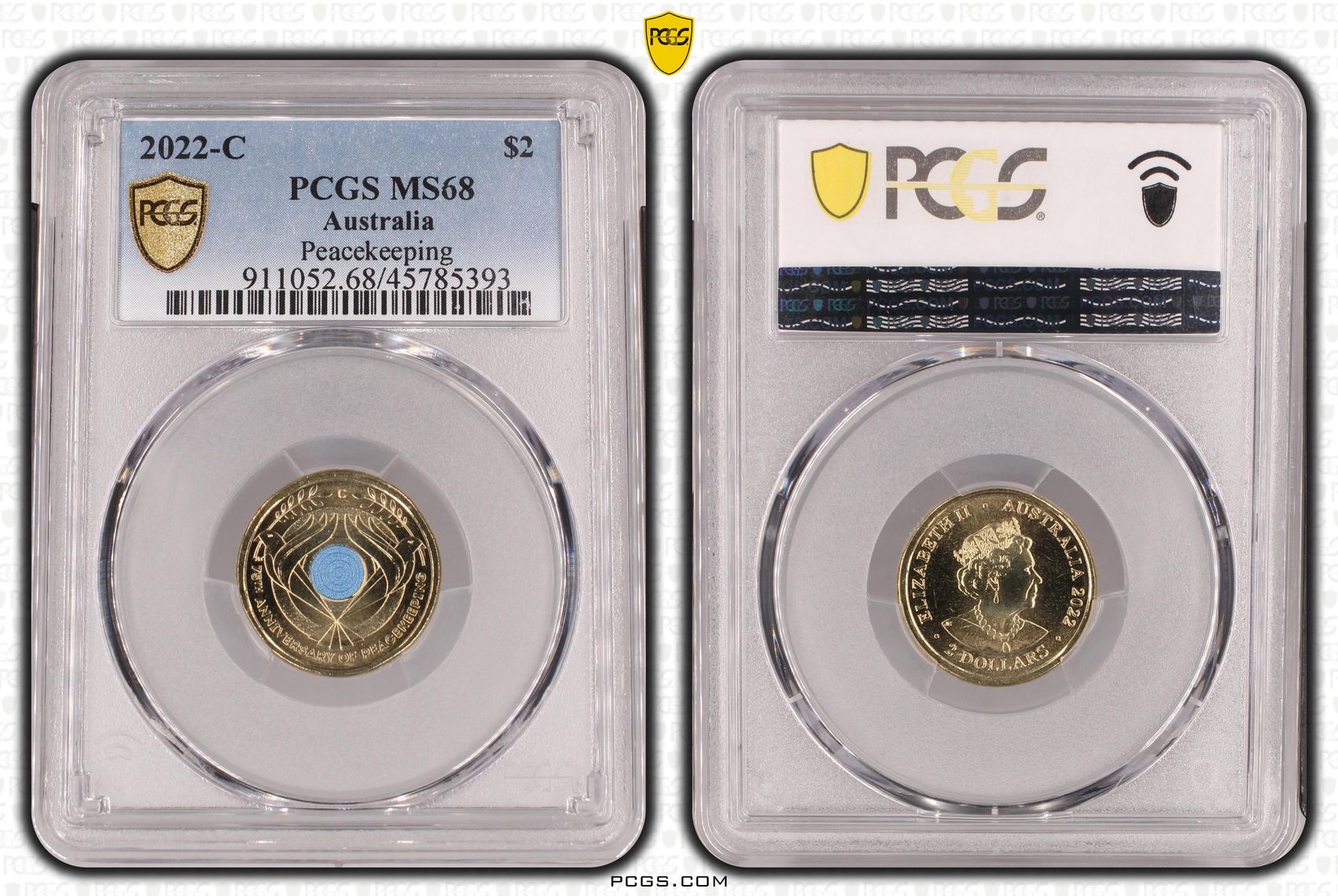 Peacekeeping Colorized, Two Dollar, 2022-C, PCGS MS68