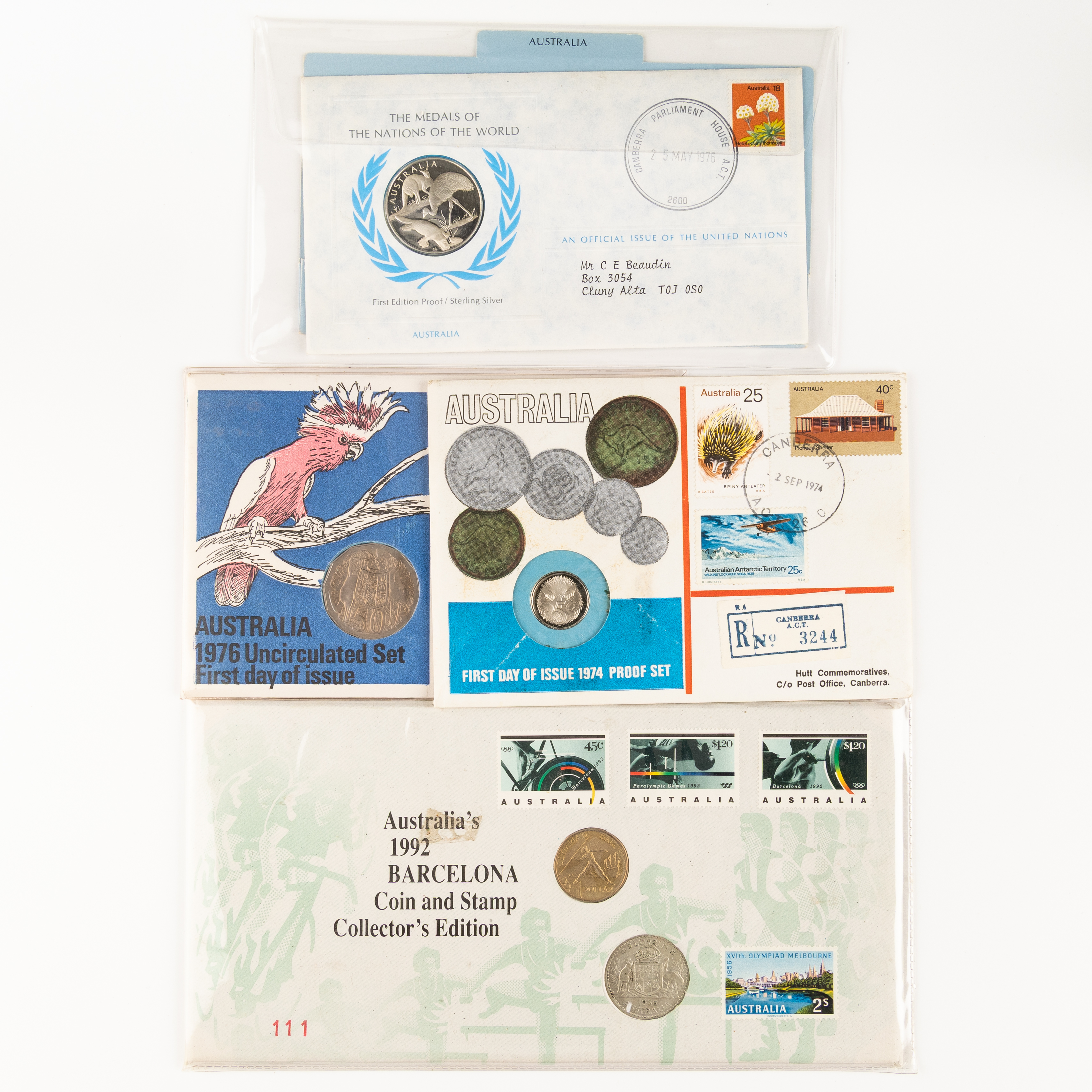Elizabeth II, Miscellaneous, Five Cents - Fifty Cents, 1974 - 1992, aUNC - UNC