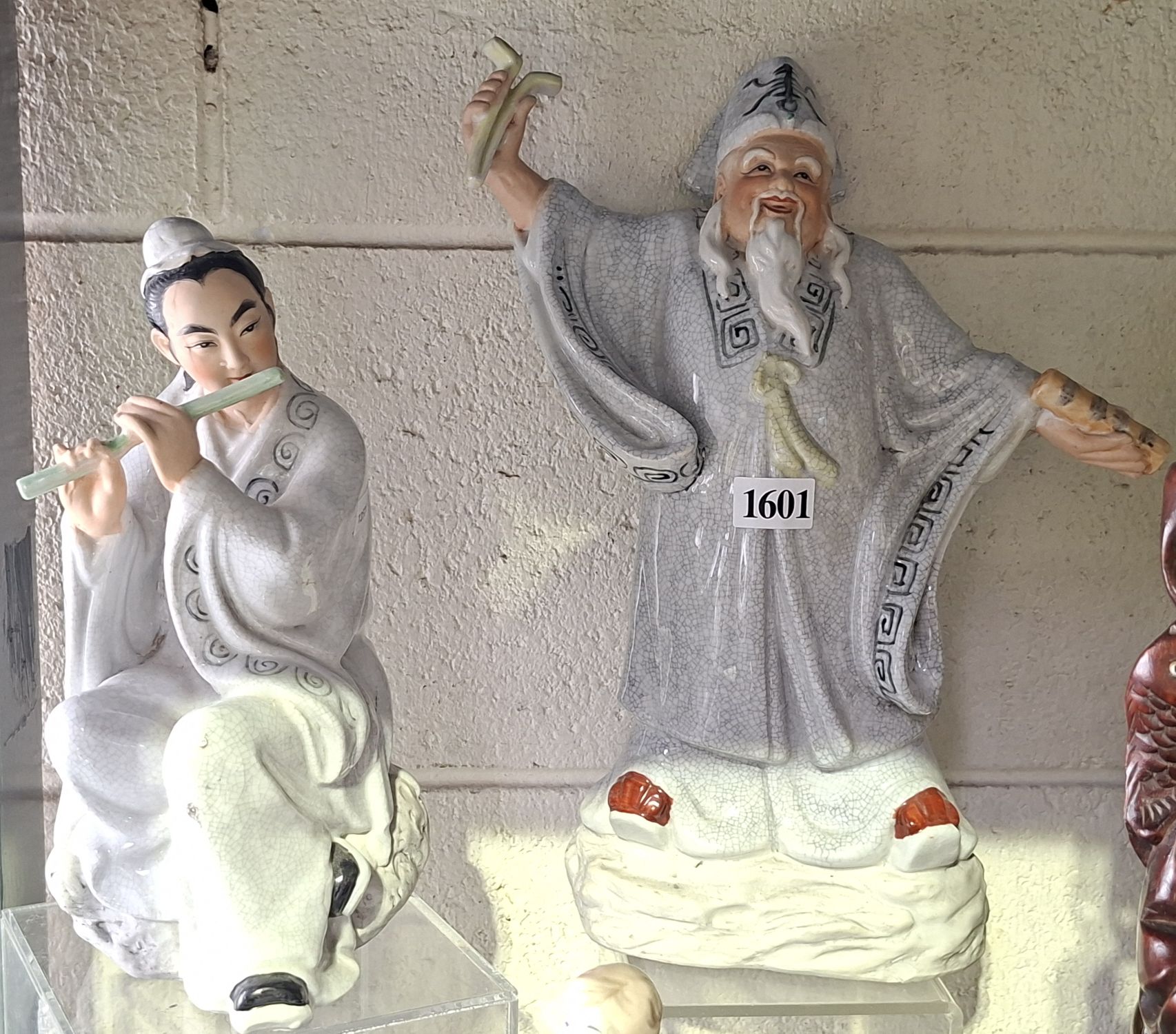 Chinese Crackle Glazed Figurines