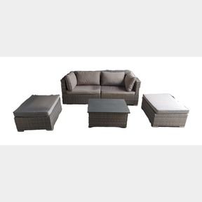 Outdoor Sofa Set (2 seater/2x Ottoman/Table)