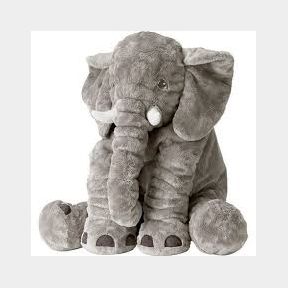 Elephant Pillow - Light Grey (Size: L) - Grey -bar 9902056491096 -51735/3071 SN B1 ( S4)