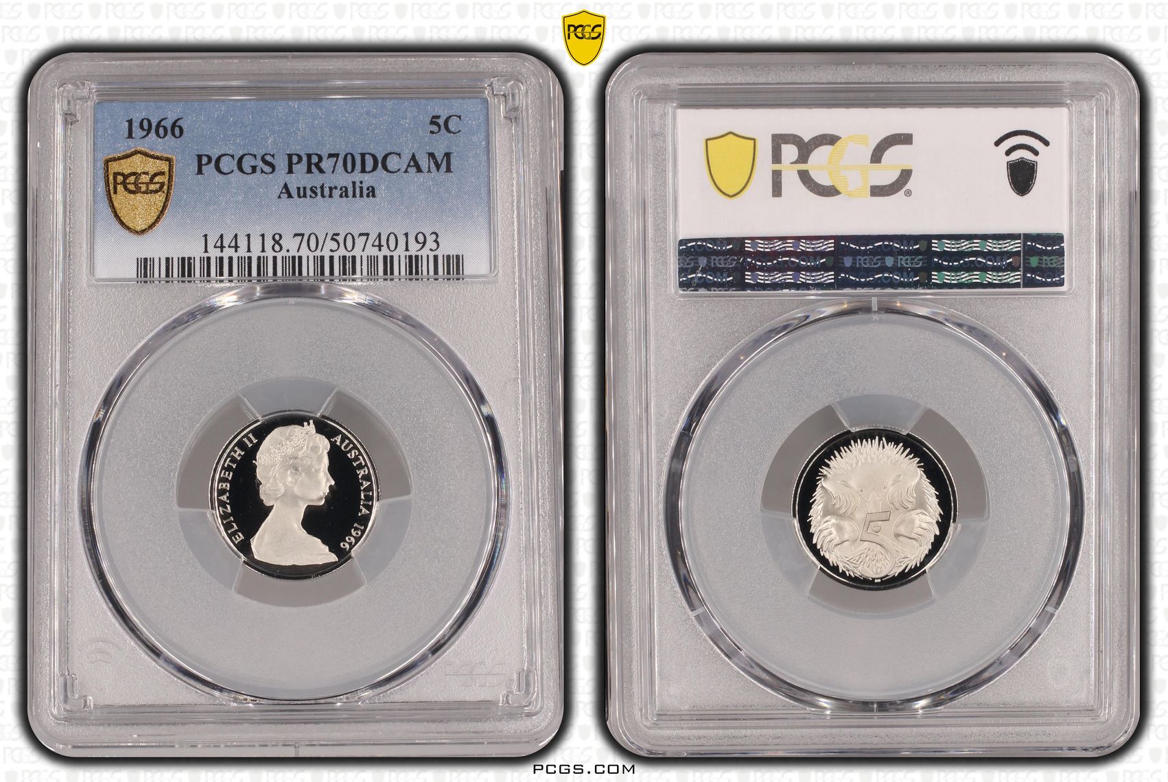 Pop 10/0, Five Cent, 1966, Pcgs Pr70dcam