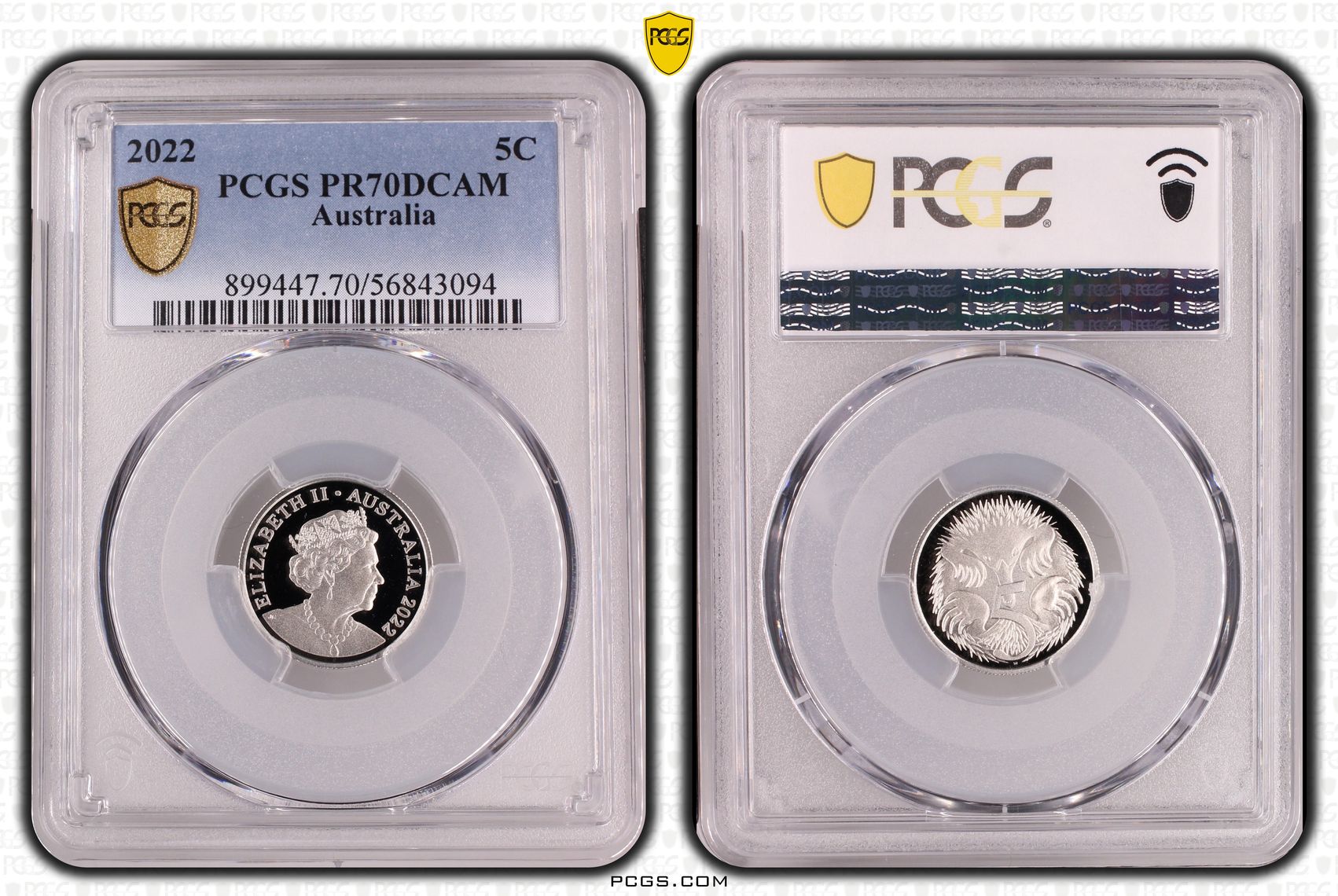 484 · Five Cent, 2022,  PR70DCAM