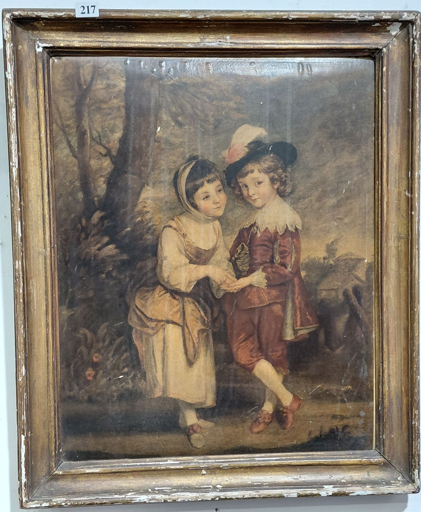 217 · ANTIQUE FRAMED PRINT