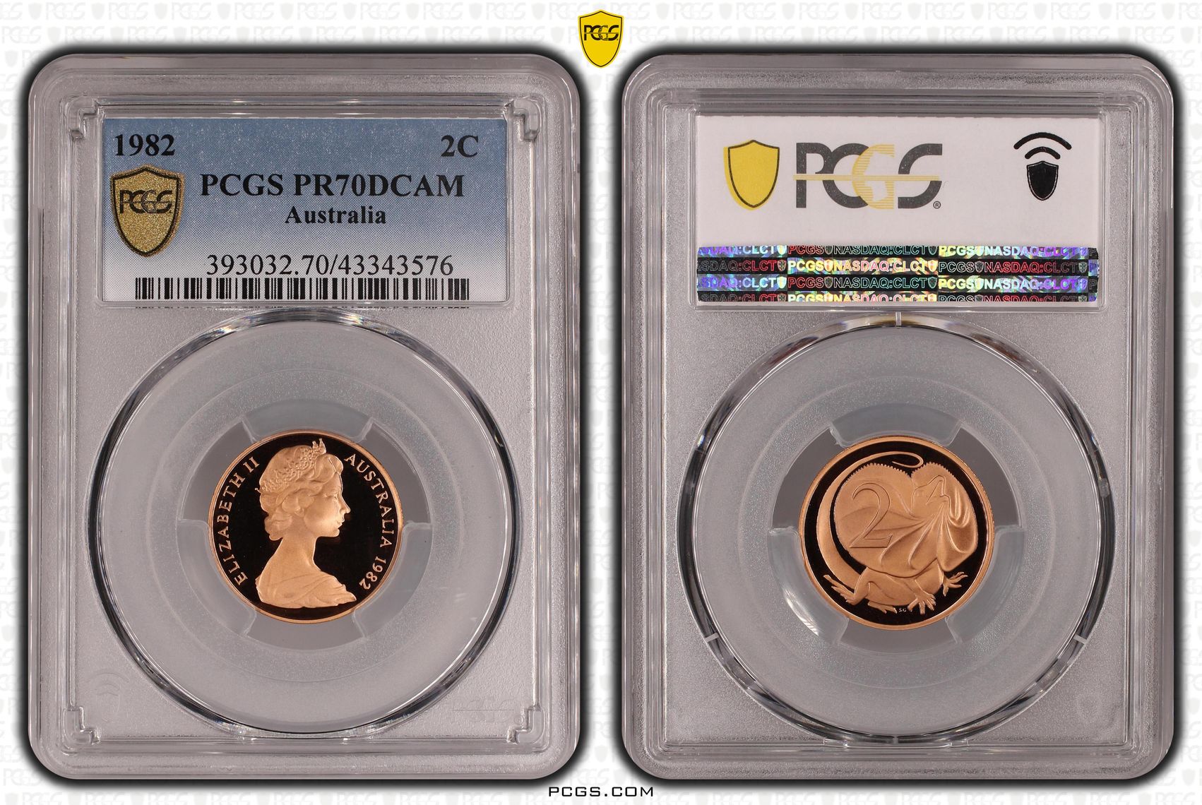 Two Cent, 1982, Pcgs Pr70dcam
