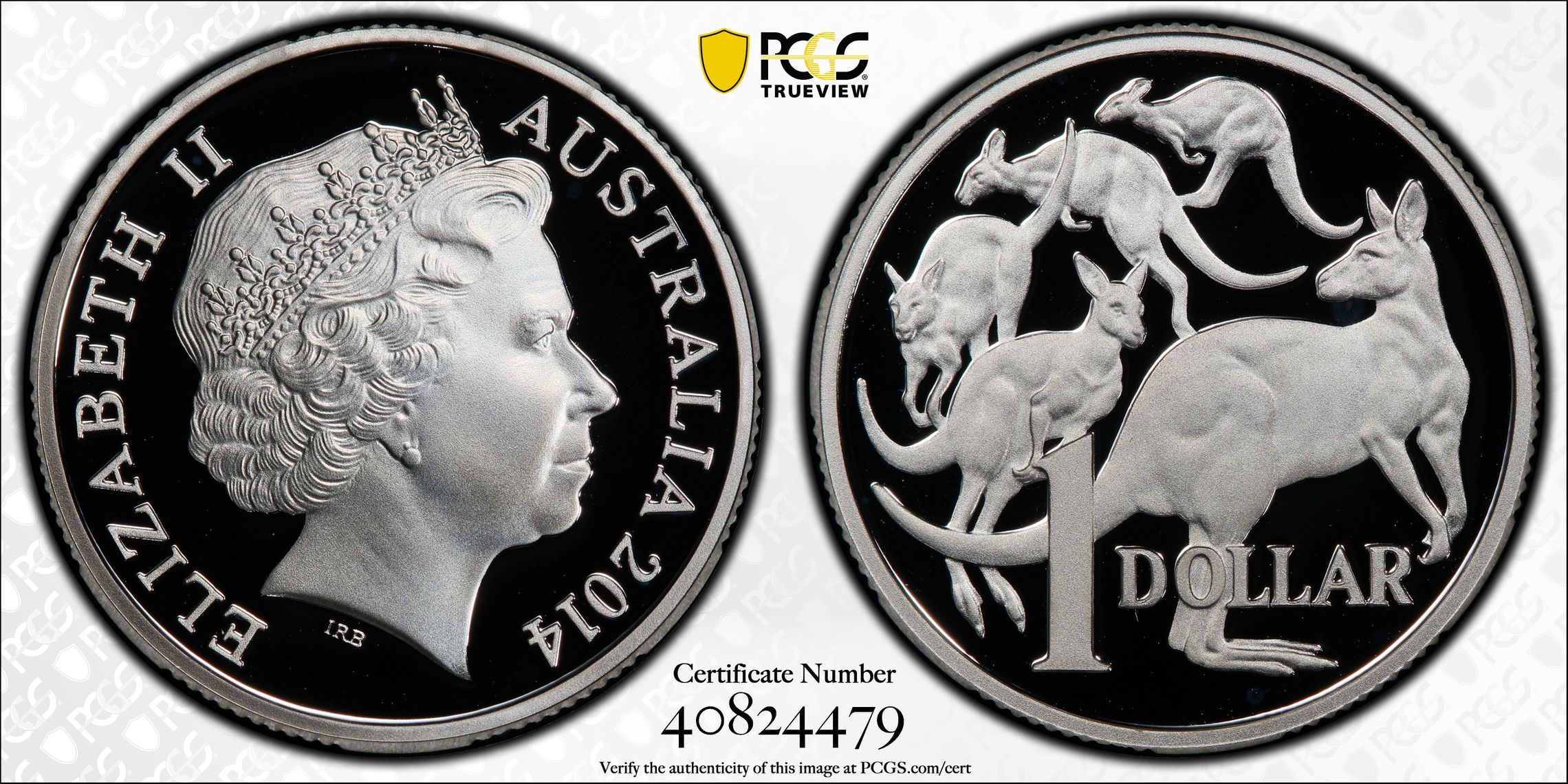 391 · 2014 Australia One Dollar, $1 Silver Proof Silver PCGS - PR69DCAM -479