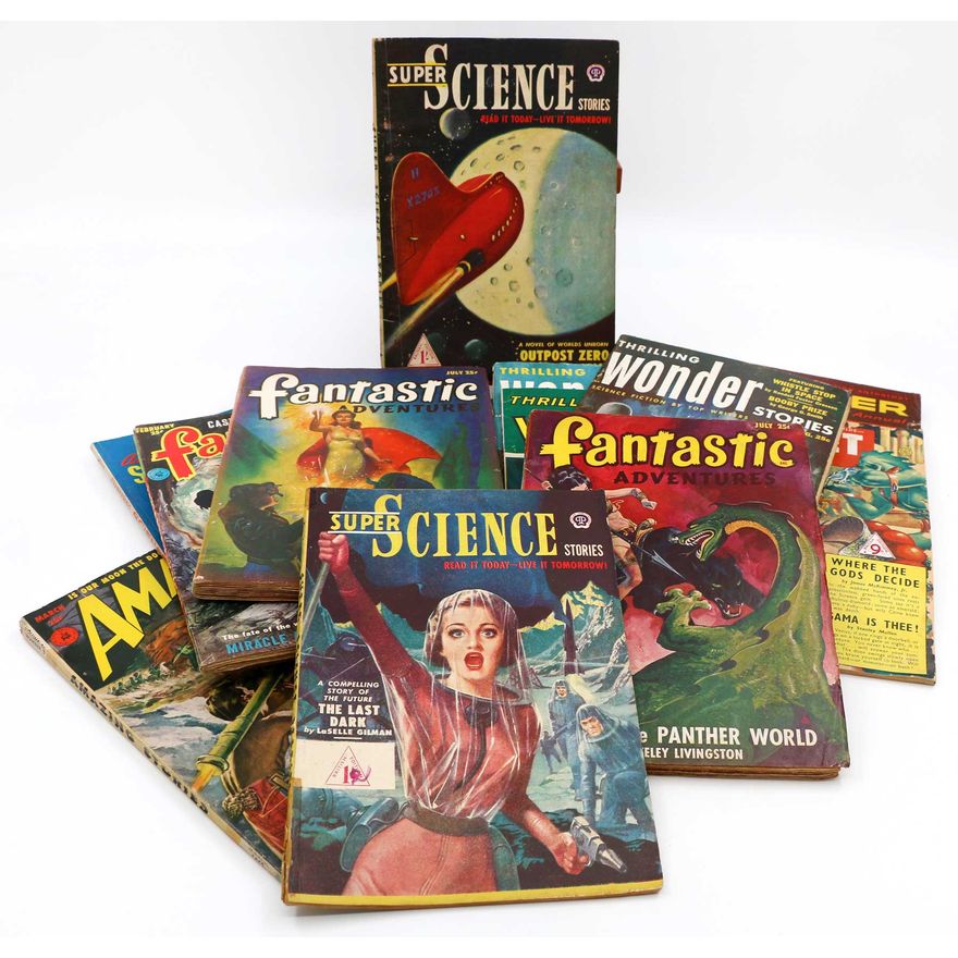 BOX LOT - PULP SCI FI