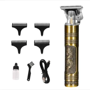 Professional Hair Clipper USB Charger Electric Hair Trimmer Men Razor Dragon |