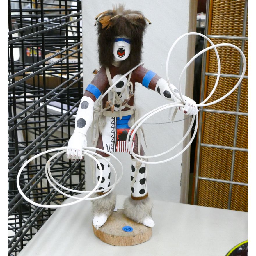 Southwest Kachina Dancer with Rings 16''