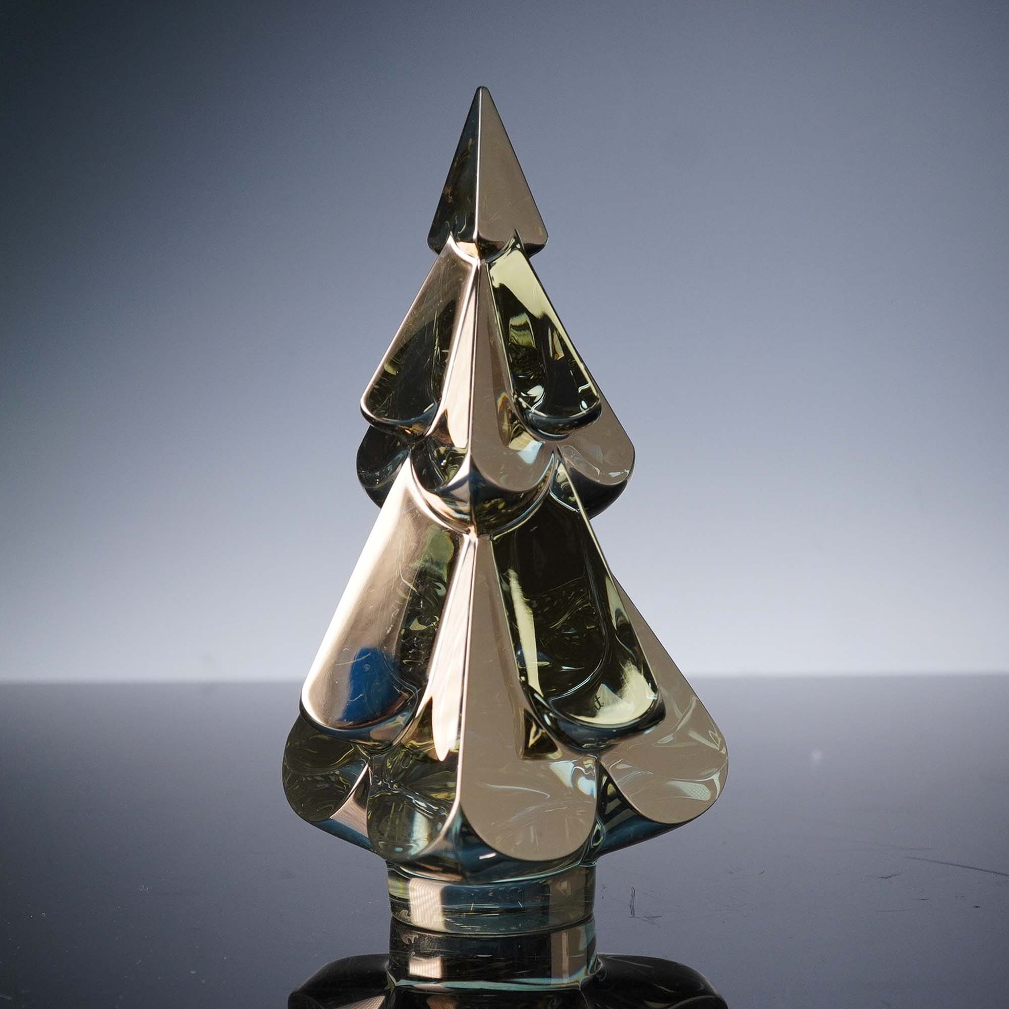 Baccarat Crystal Figurine, Noel Amber Snowy Fir | Lion and