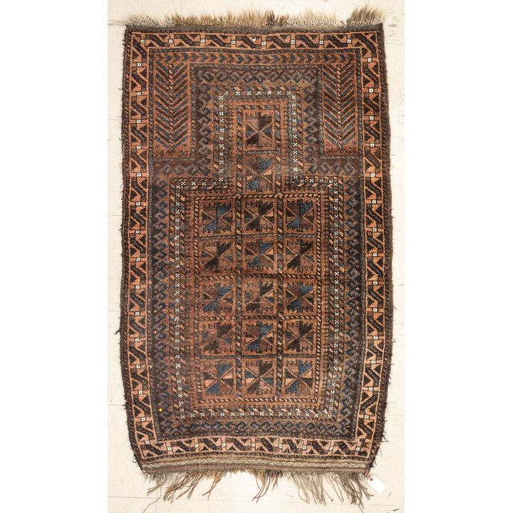 Antique Beluch Oriental Prayer Rug 5'x3' Approx.
