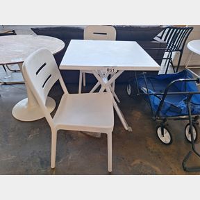 GEORGE MASON - CLASSIC PATIO BISTRO SET - WHITE - 10 KG -