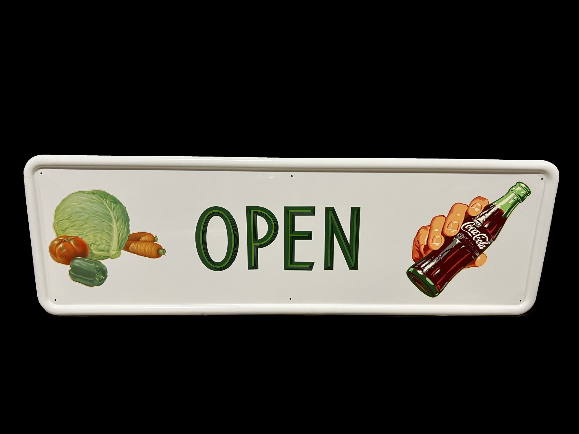 NOS Coca Cola Coke Open Soda Sign | Richmond Auctions