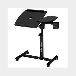 Heartdeco Mobile Adjustable Split Panel Standing Laptop Table Overbed Table-50582/7000 B2 (S3)