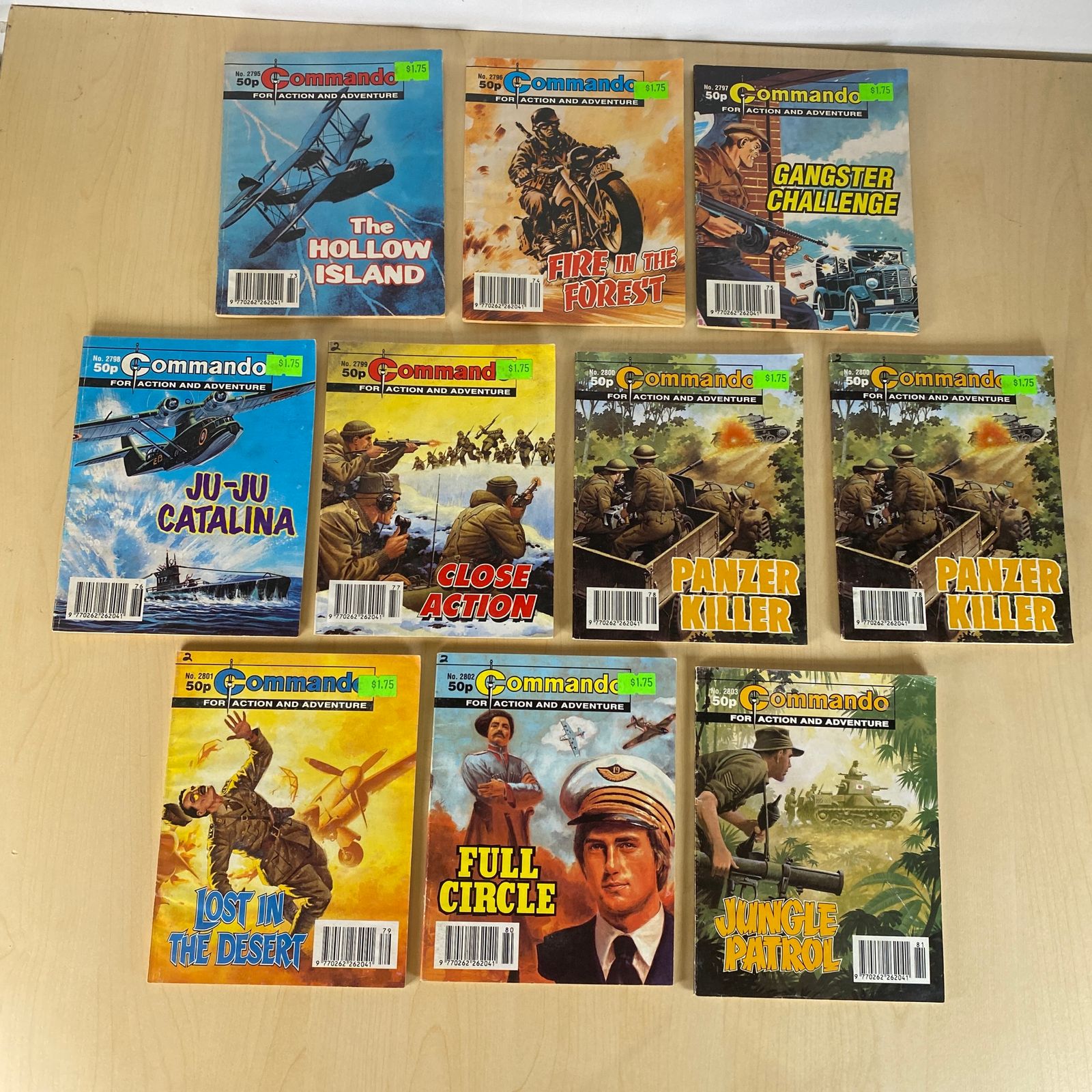 Commando War Comics Issues - 2795, 2796, 2797, 2798, 2799, 2800, 2800, 2801