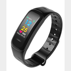 BLUETOOTH SMART FITNESS BRACELET WATCH - BLACK