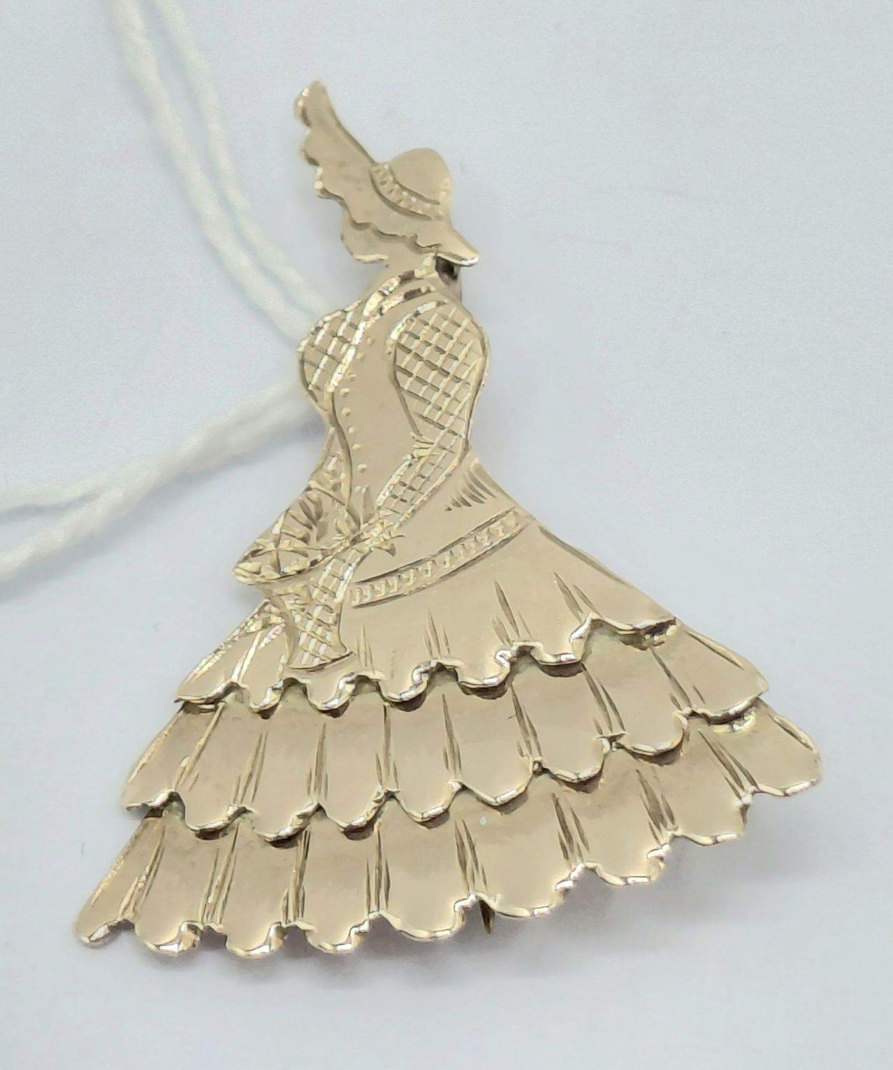 9ct Victorian Lady Brooch