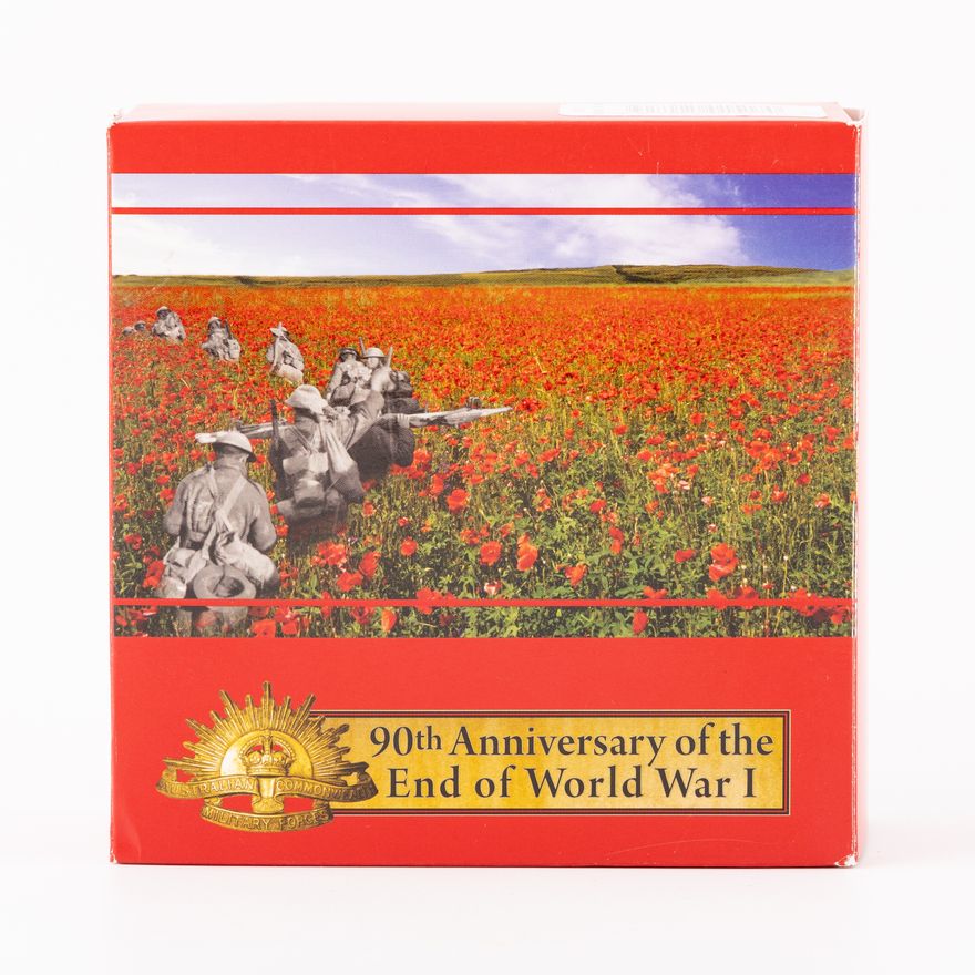 Elizabeth II, Perth Mint - 90TH Anniversary of the End of WWI, One Dollar, 2008,  FDC