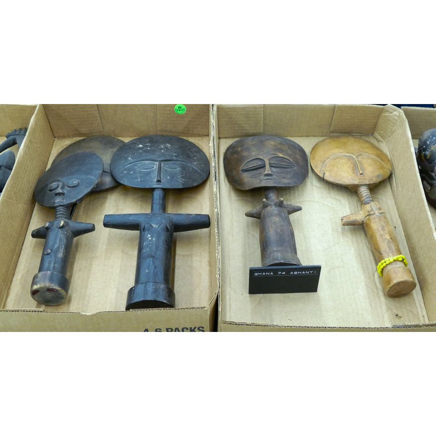 2 Boxes African Asante Wood Idols 5pc