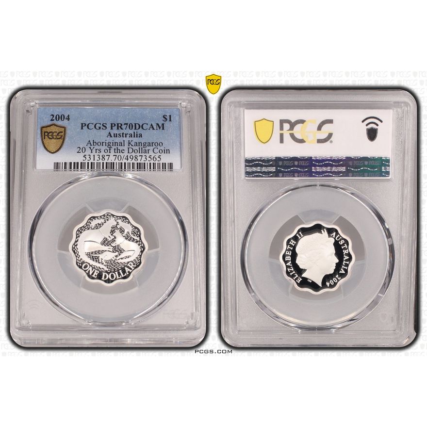 Aboriginal Kangaroo, One Dollar, 2004, PCGS PR70DCAM