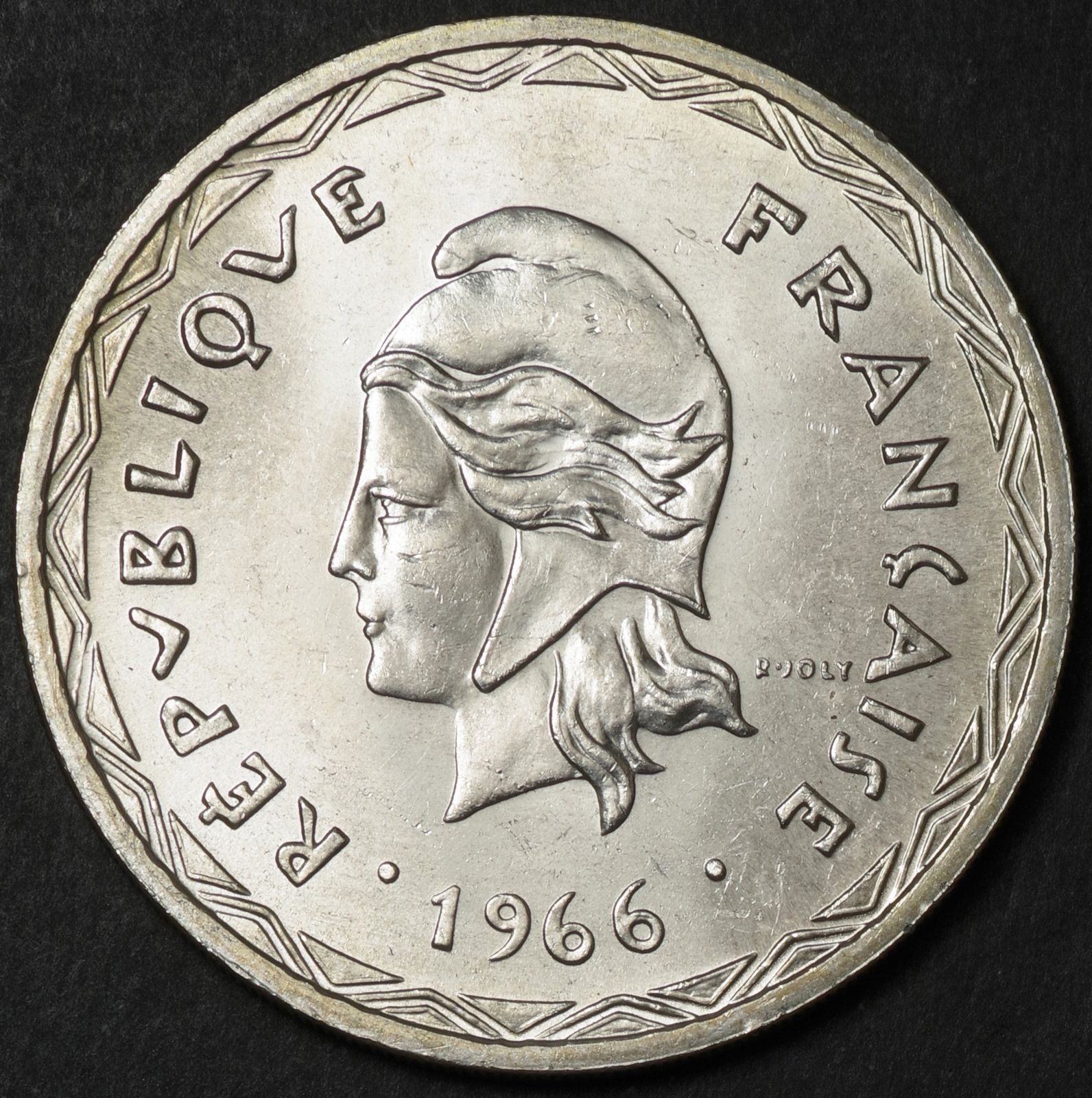 1966年ニューヘブリディーズ諸島大型100フラン 銀貨　PCGS認証 New Hebrides 100 Francs KM 1 Prices & Values | NGC