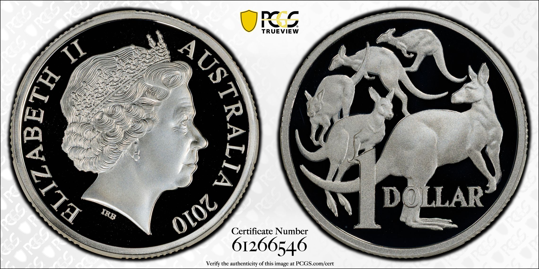 Silver, POP 6/0, One Dollar, 2010, PCGS PR70DCAM
