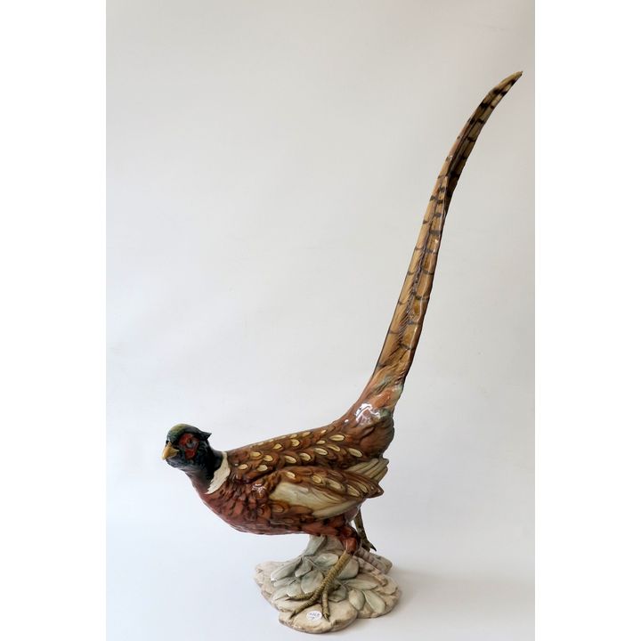 MASSIVE ITALIAN CERAMIC PHEASANT