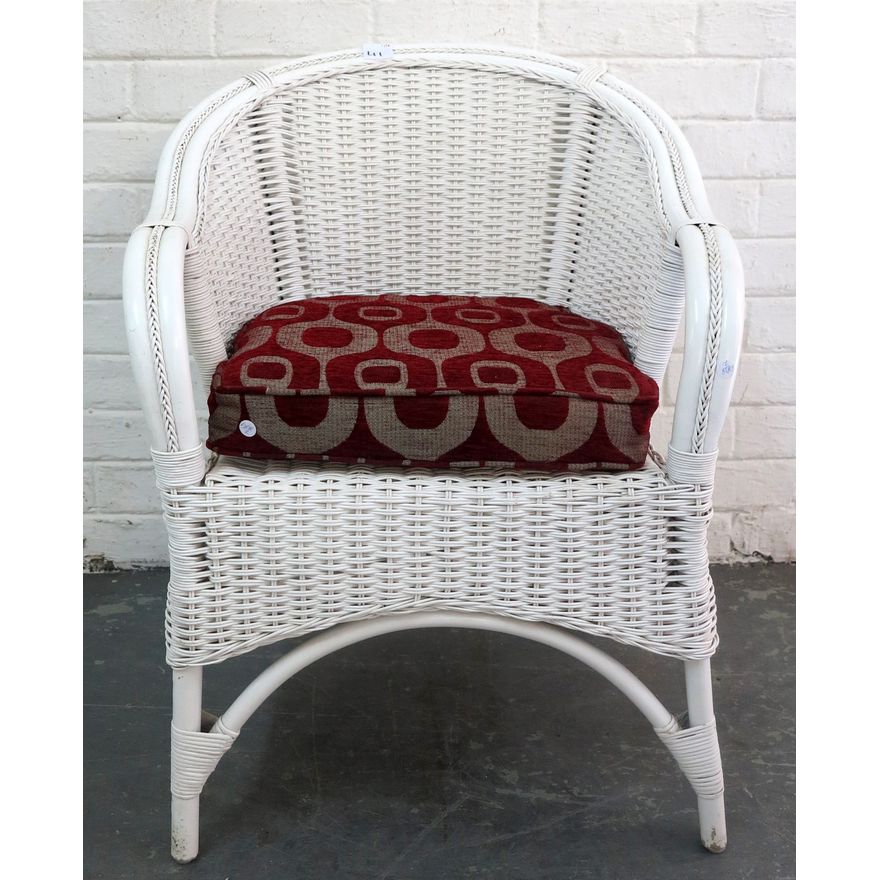 WICKER ARMCHAIR,