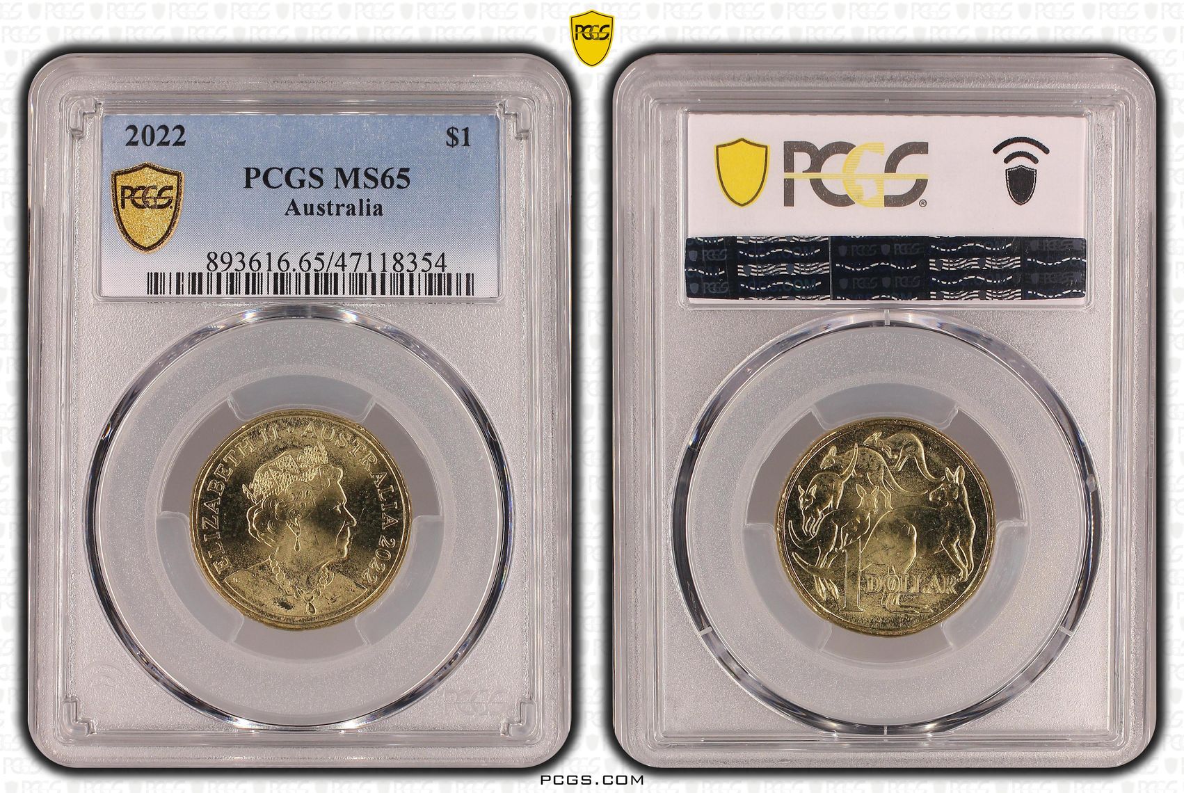 307 · One Dollar, 2022, PCGS MS65