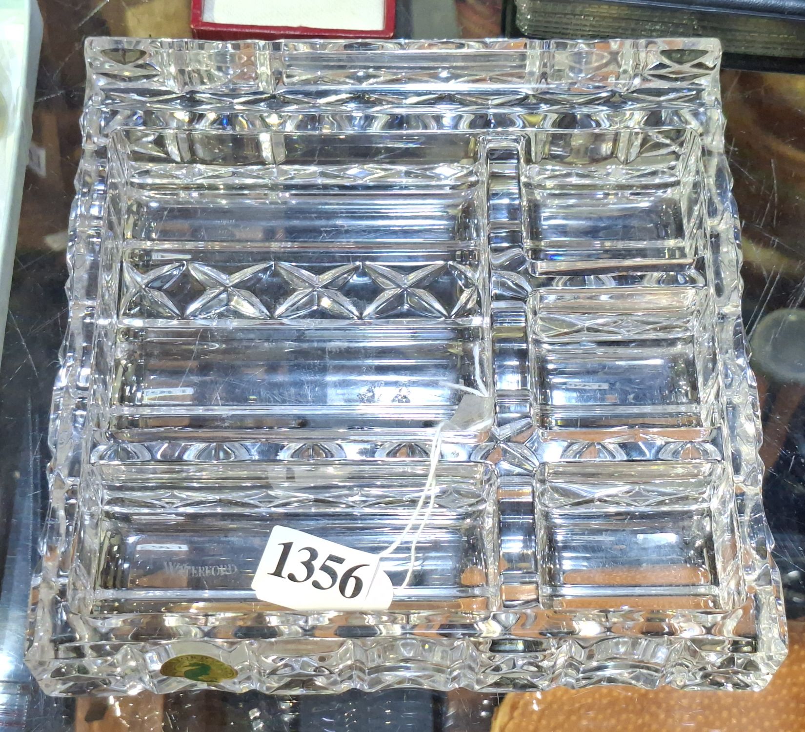 WATERFORD CRYSTAL DESK TIDY