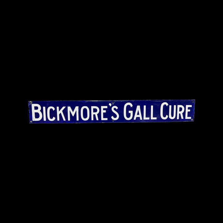 Bickmore's Gall Cure Porcelain Sign