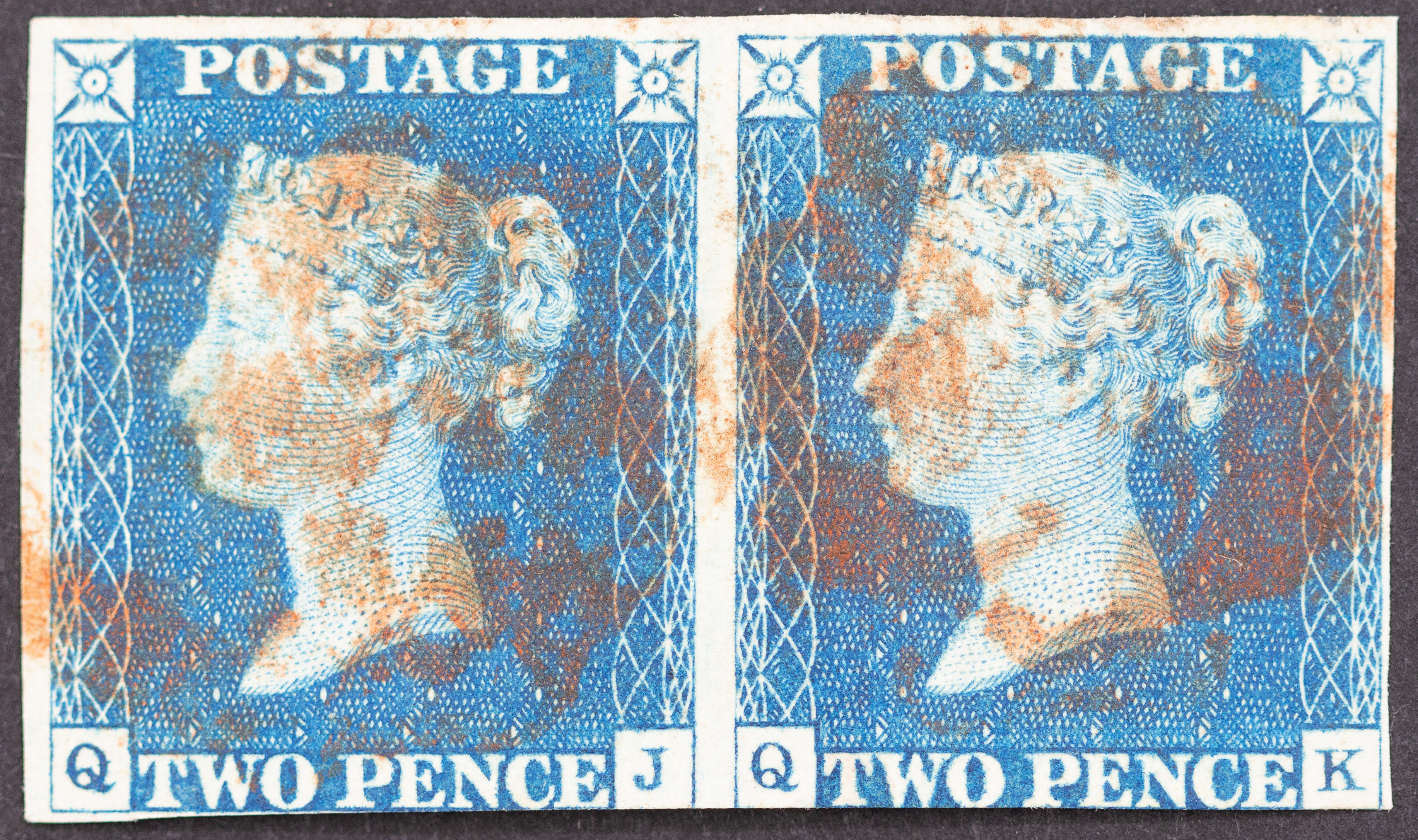 Great Britain, Victoria, Twopence Blue, 1840, Good