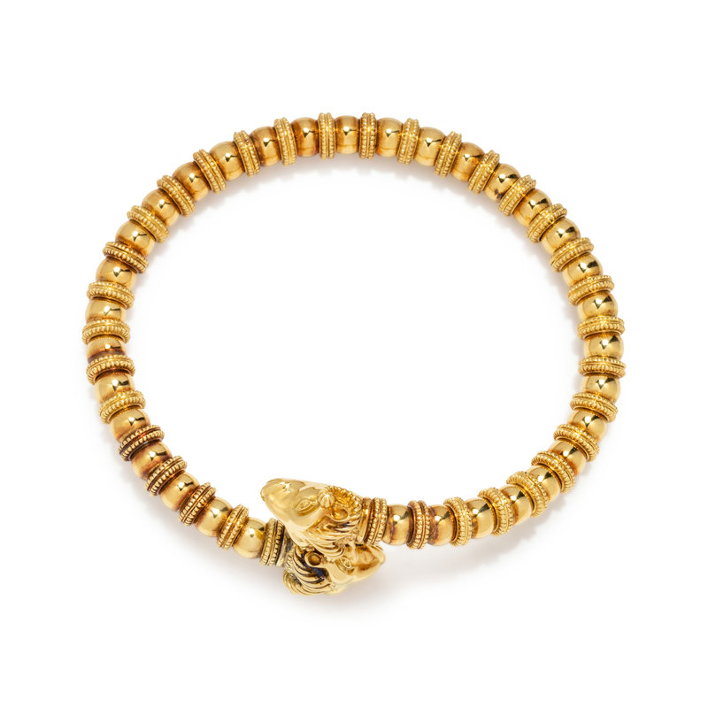 YELLOW GOLD COLLAR NECKLACE