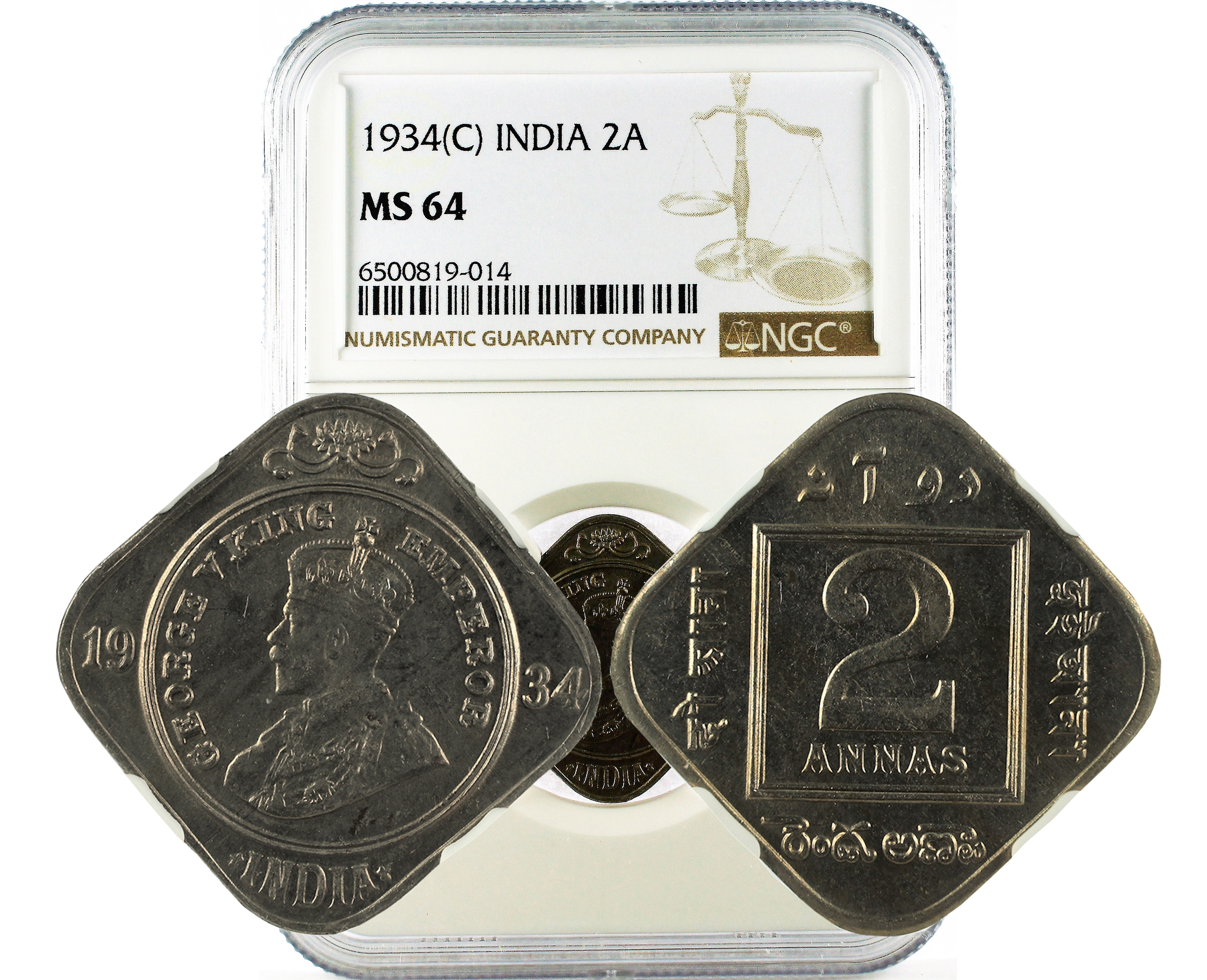 1934(C) INDIA 2A MS 64