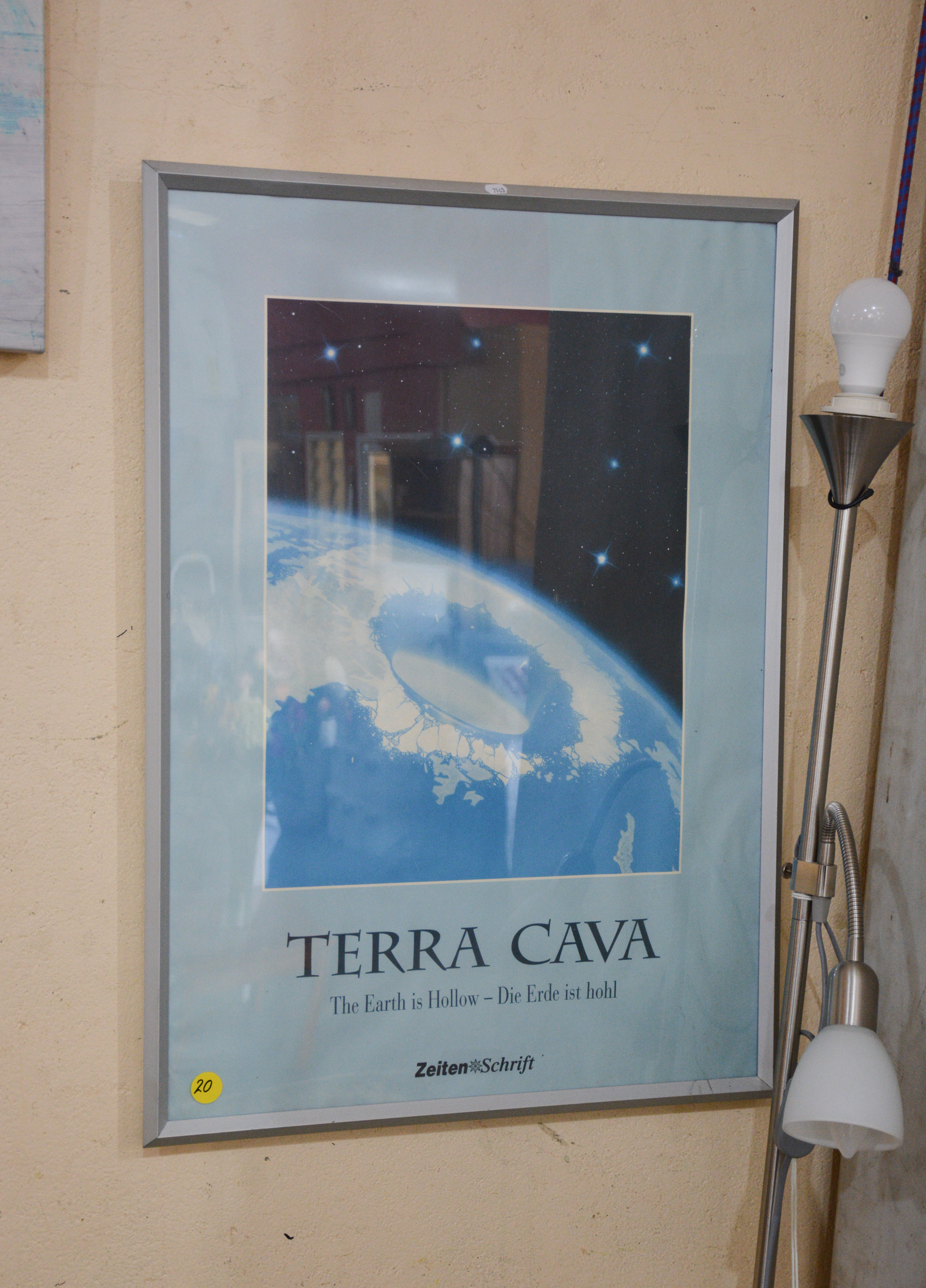 Framed 'Terra Cava' - The Earth is Hollow — sold at auction in New Zealand for $5