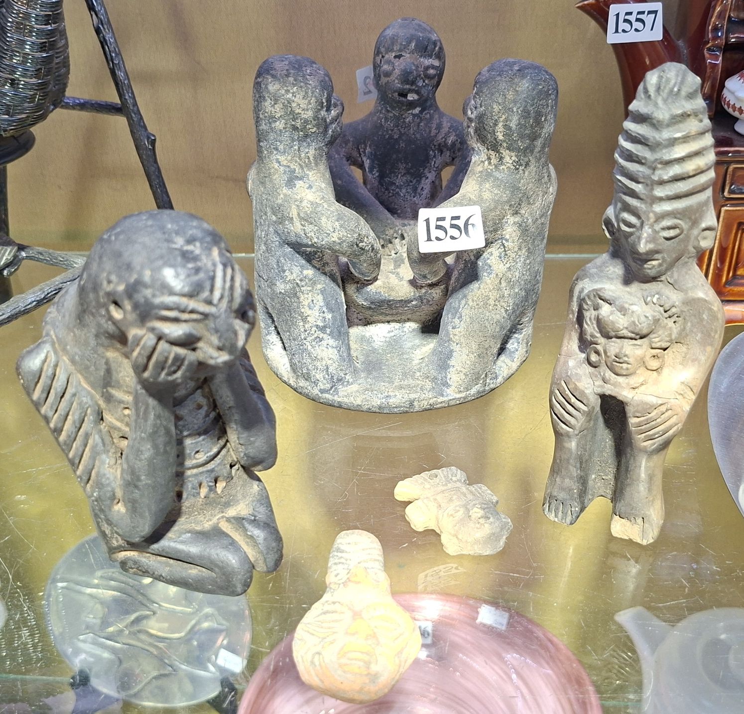 Tribal Statues And Whistle