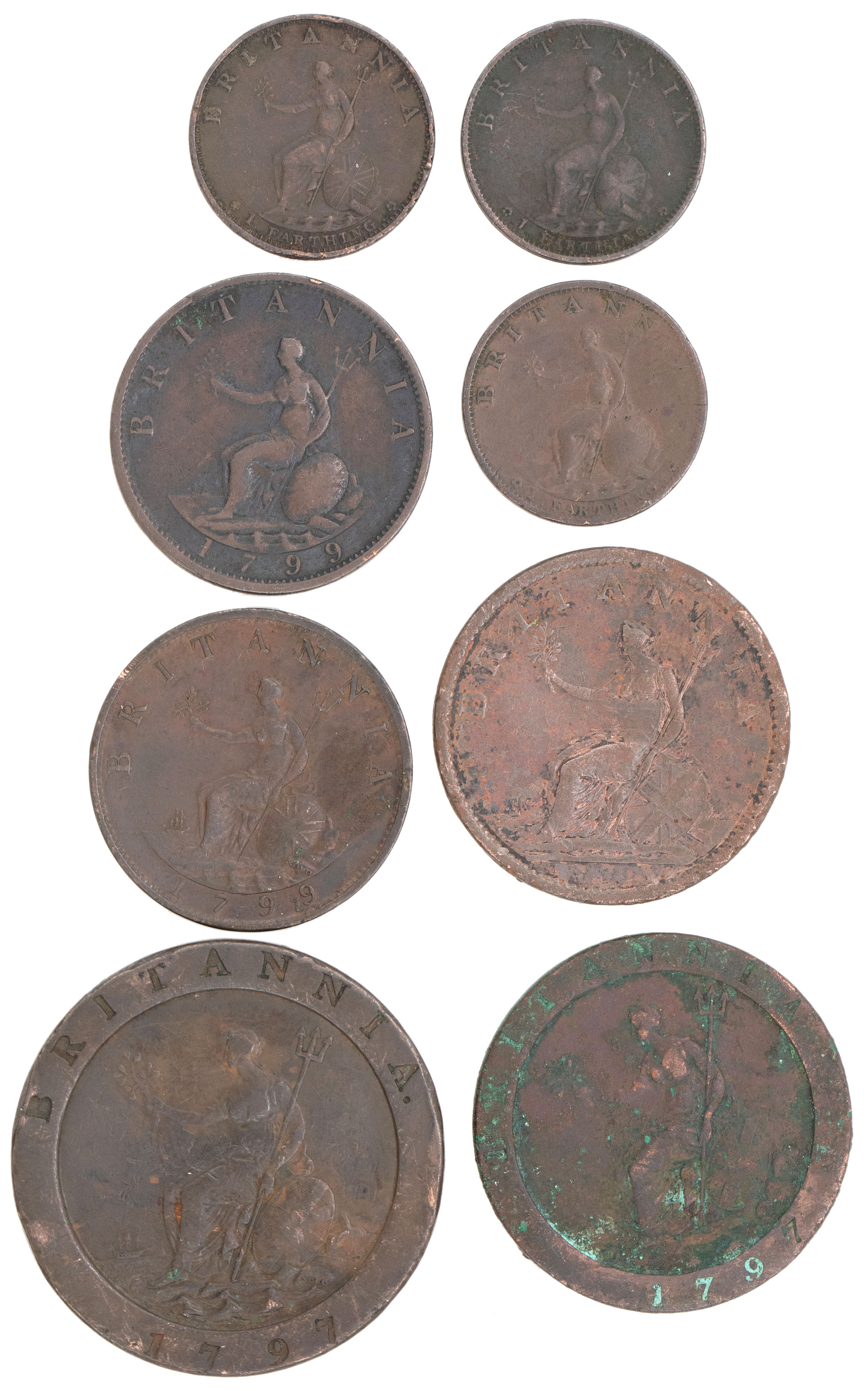 Great Britain, George III, Twopence, 1797, Fine