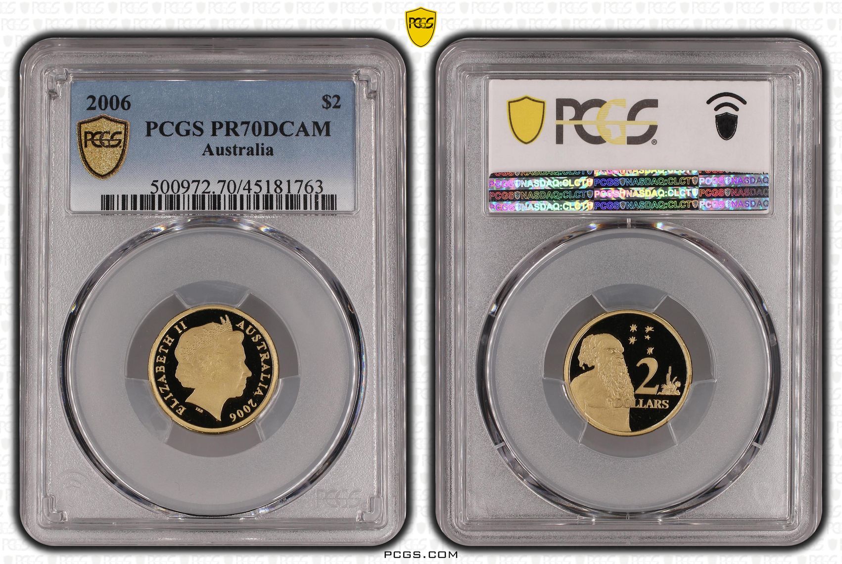 2006 Australia Two Dollar, $2 PCGS - PR70DCAM POP 14/0 -763